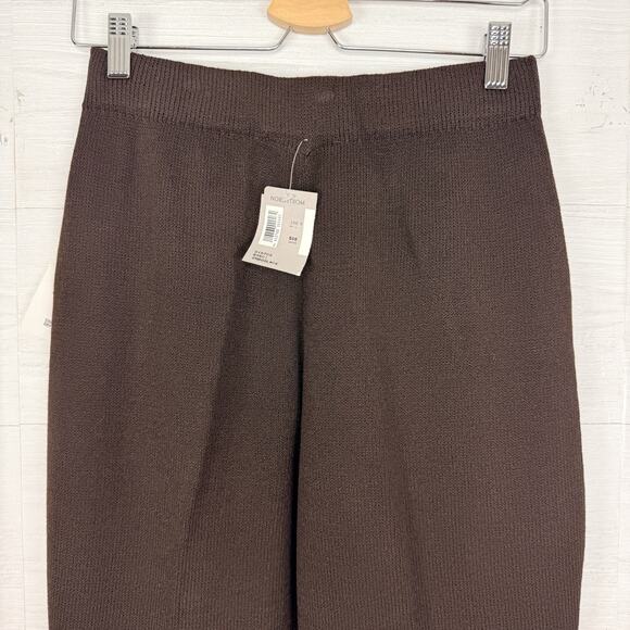 St. John Collection Pull On Pants Size 8 Santana Knit Chocolate Brown Classic - Picture 5 of 12